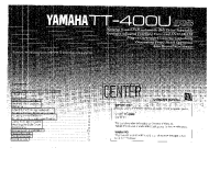 Yamaha TT-400-U - Owners Manual